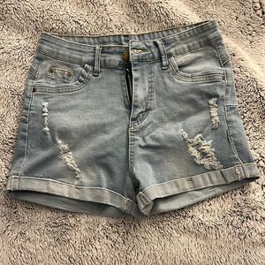 New, never worn blue Jean shorts